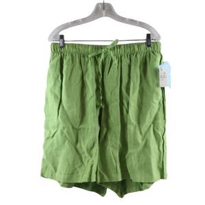 Hot Cotton Gren Women's Drawstring Elastic Waist Casual Pull On Shorts 2X 034